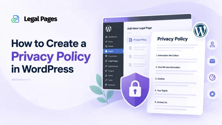 How to create a Privacy Policy in WordPress
